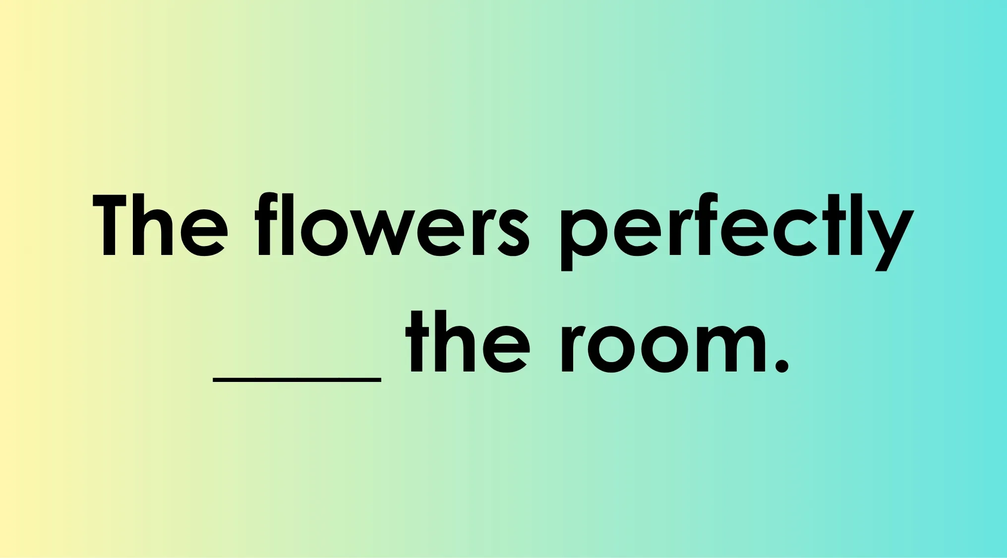 Sentence with a blank for which word is spelled correctly and fits the context related to literacy skills.