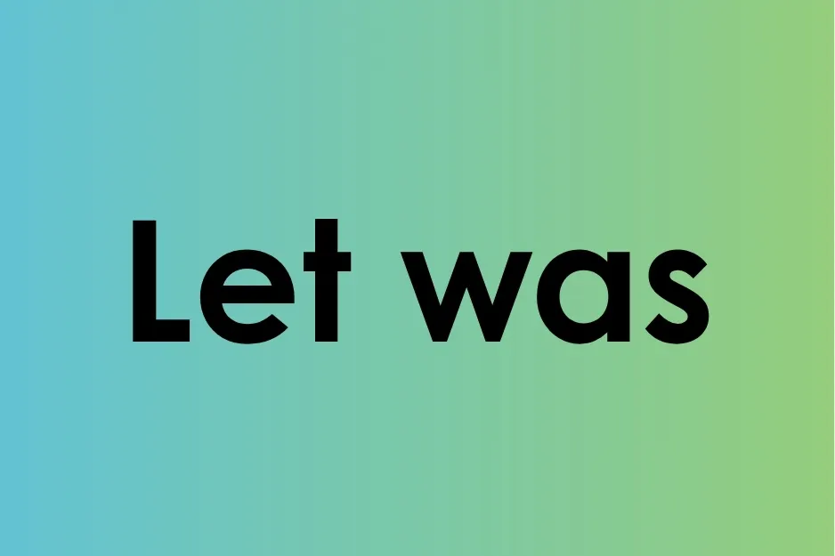 Text displaying the main SEO keyword let was on a blue to green gradient background.