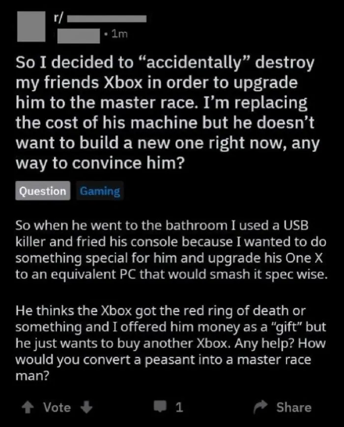 "I "Accidentally" Destroyed My Friend Xbox, So He Can Play With Me"
