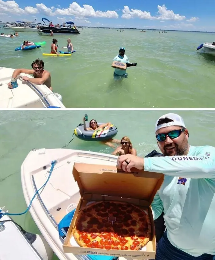A Florida Restaurant Owner Bought A Boat To Launch His Side Hustle Selling $20 Pizzas To Swimmers And Sunbathers In Tampa Bay
