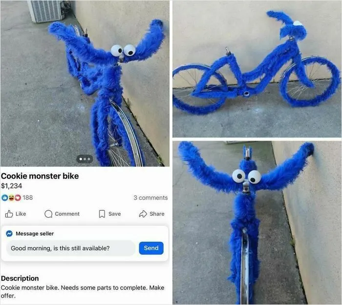 Cookie Monster Bike ($1,234)