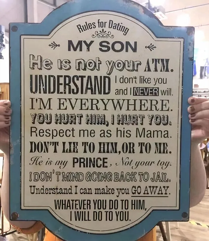 Would You Date This Woman’s Son? Any Woman Who Would Hang This On Her Wall Would Just Make The Most Wonderful Mother-In-Law
