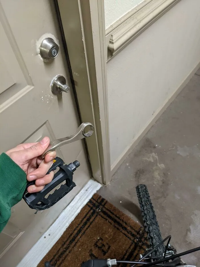 My Truck Is In The Shop, So I've Been Biking To Work. This Morning, My Bike Broke. When I Went To Take It Back, My Door Handle Fell Off