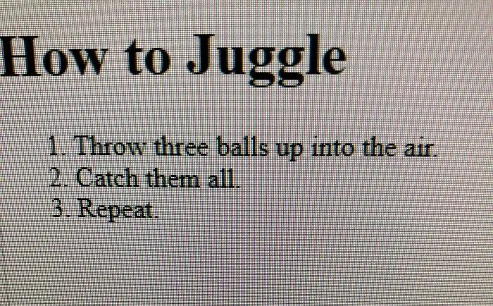 Picture Of These Instructions In My Learn To Code Html Class