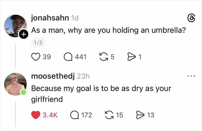 A Good Reason To Be Holding An Umbrella