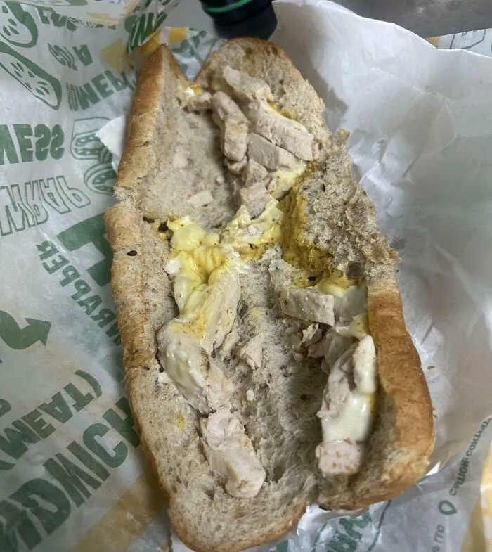 My Friend Orderd Subway Through Door Dash And It Came Out Like This