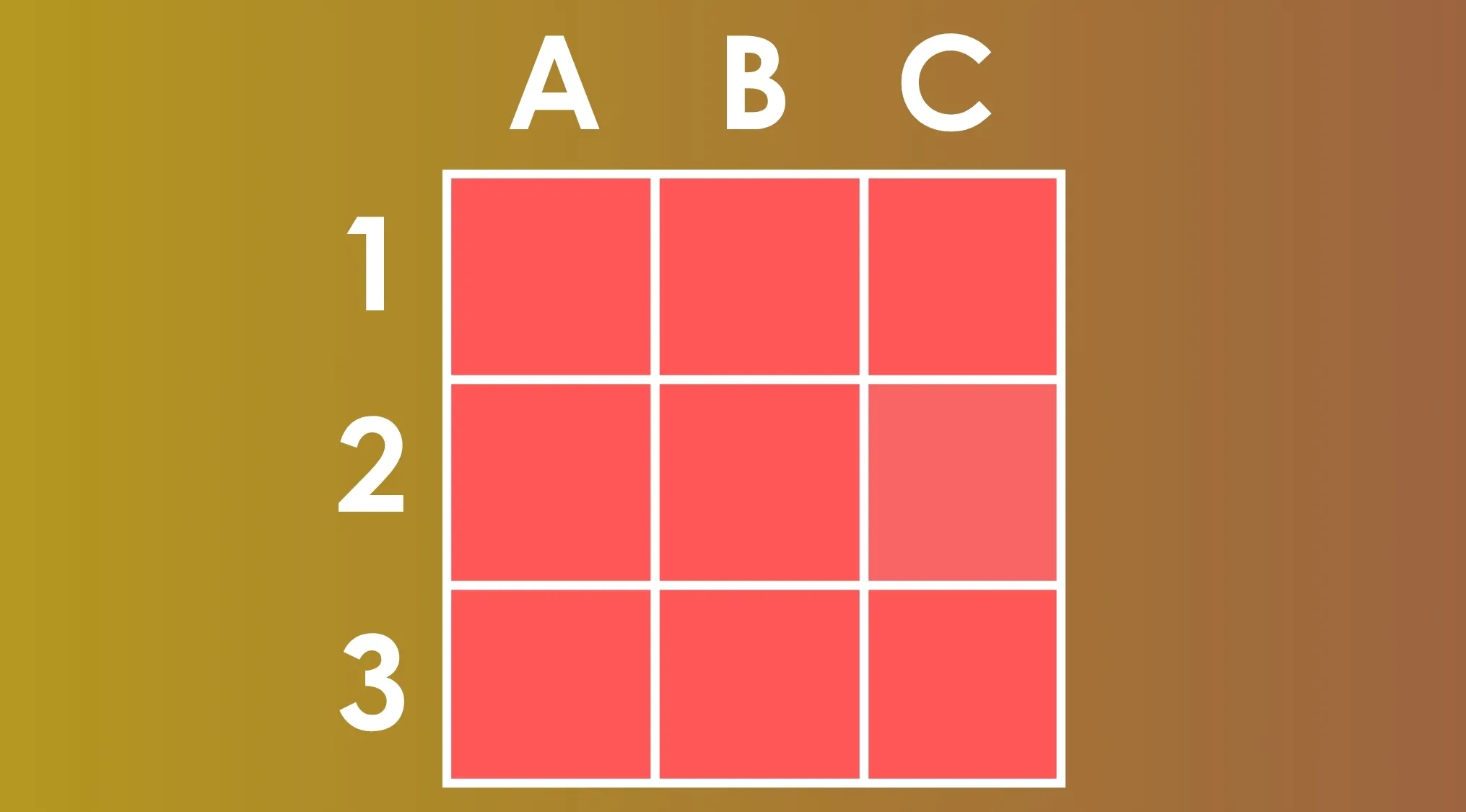 Grid of nine red squares on a gradient background, part of a find the different shade color challenge puzzle.