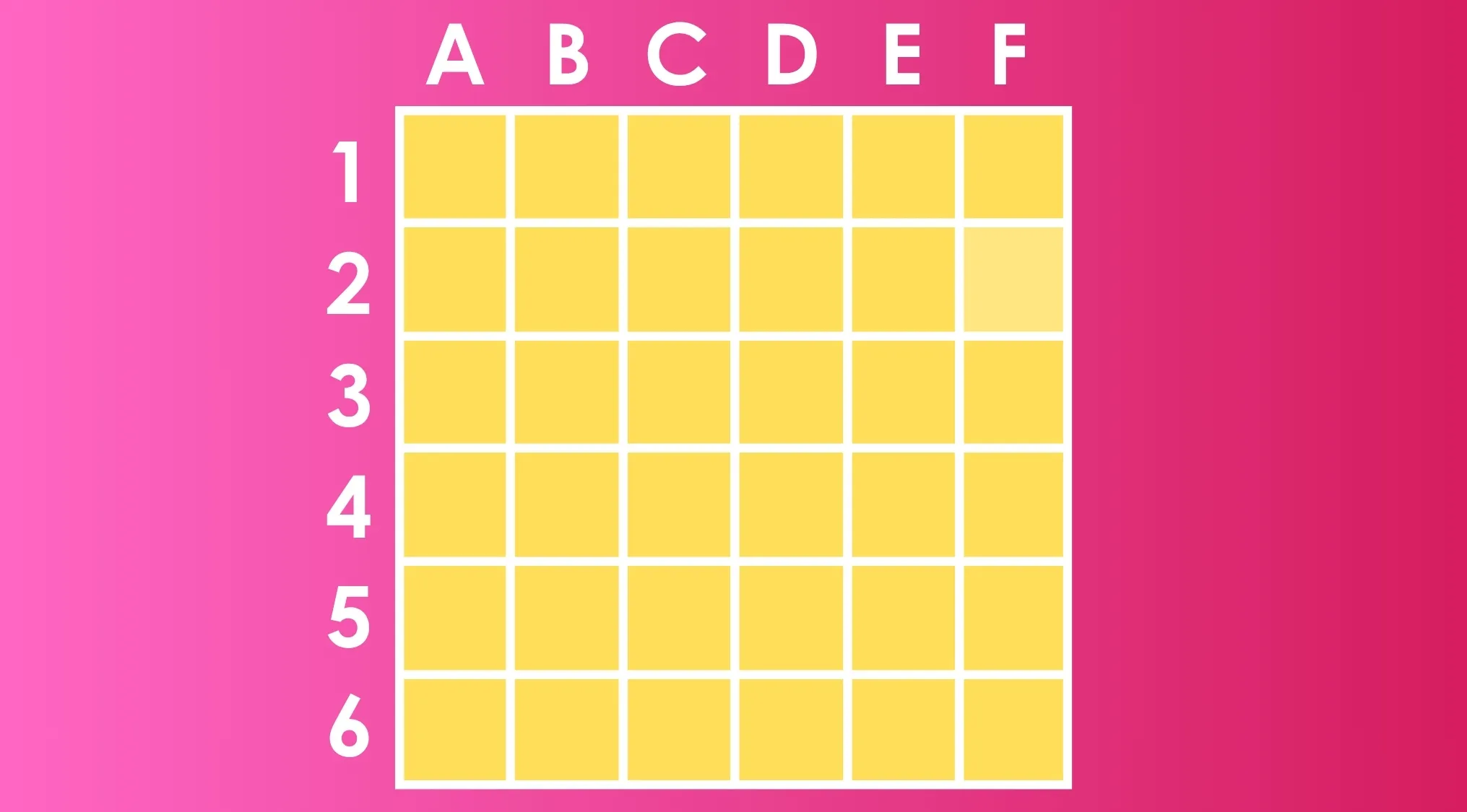 Grid of yellow squares with one square shade slightly different for find the different shade puzzle challenge.