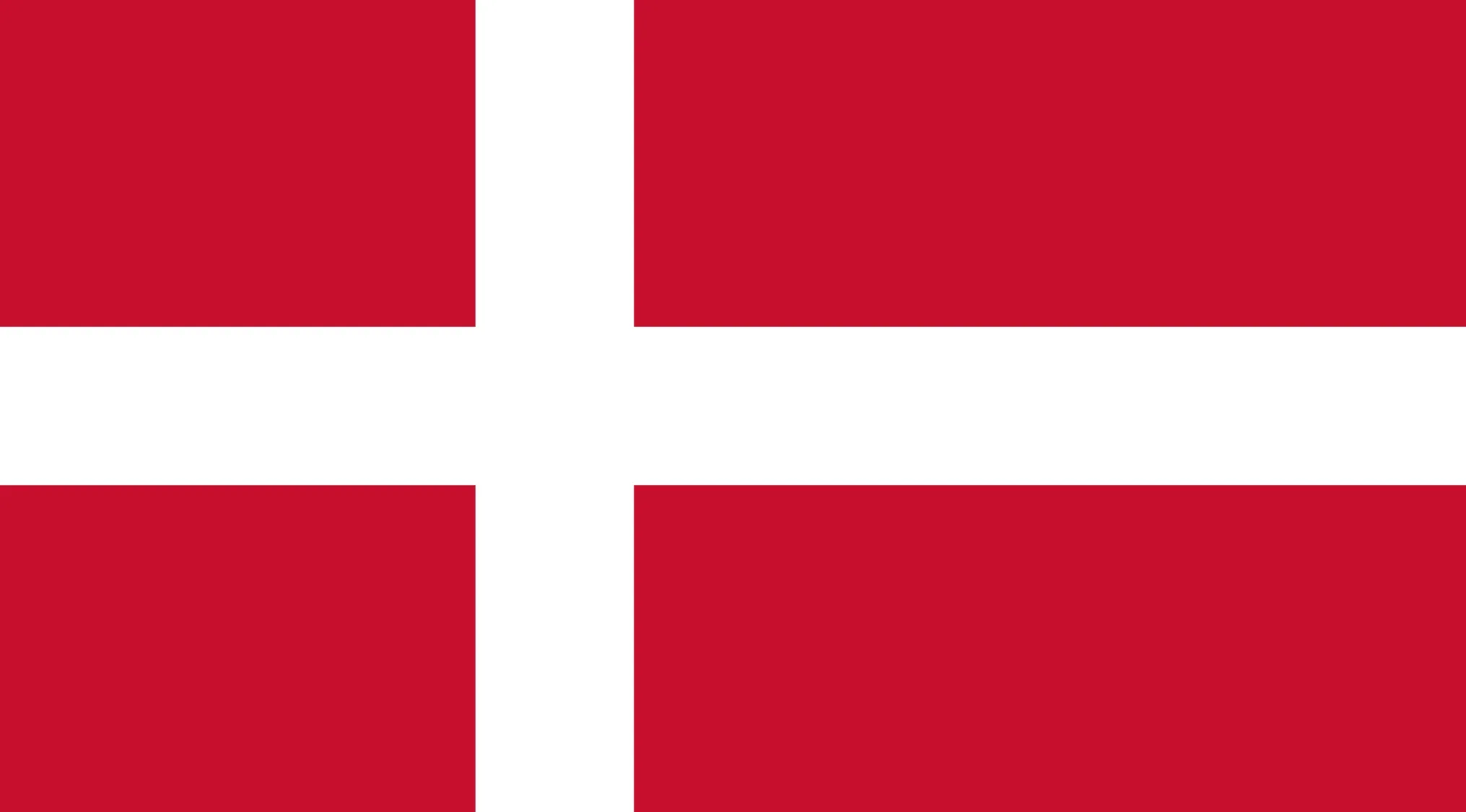 Flag showing a red background with a white cross, part of a geography challenge to guess the country from world flags.