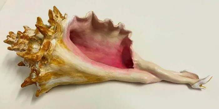Unique Handmade Edition Of 10 Of Reclining Shells