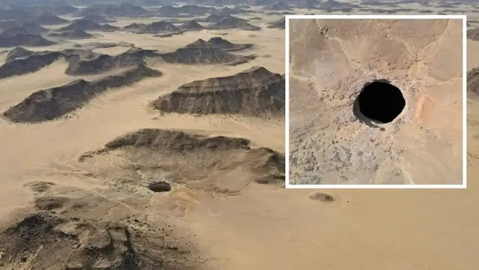 Yemen's Well Of Barhout - The "Well Of Hell", Which Is 100 Feet Wide And 328-820 Feet Deep. Foul Smells Emanate From The Well, And Folklore Says It Served As A Prison For Demons