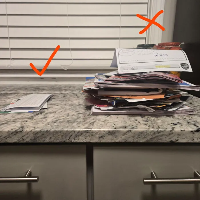 Relevant Mail (Left) vs. Junk Mail (Right)