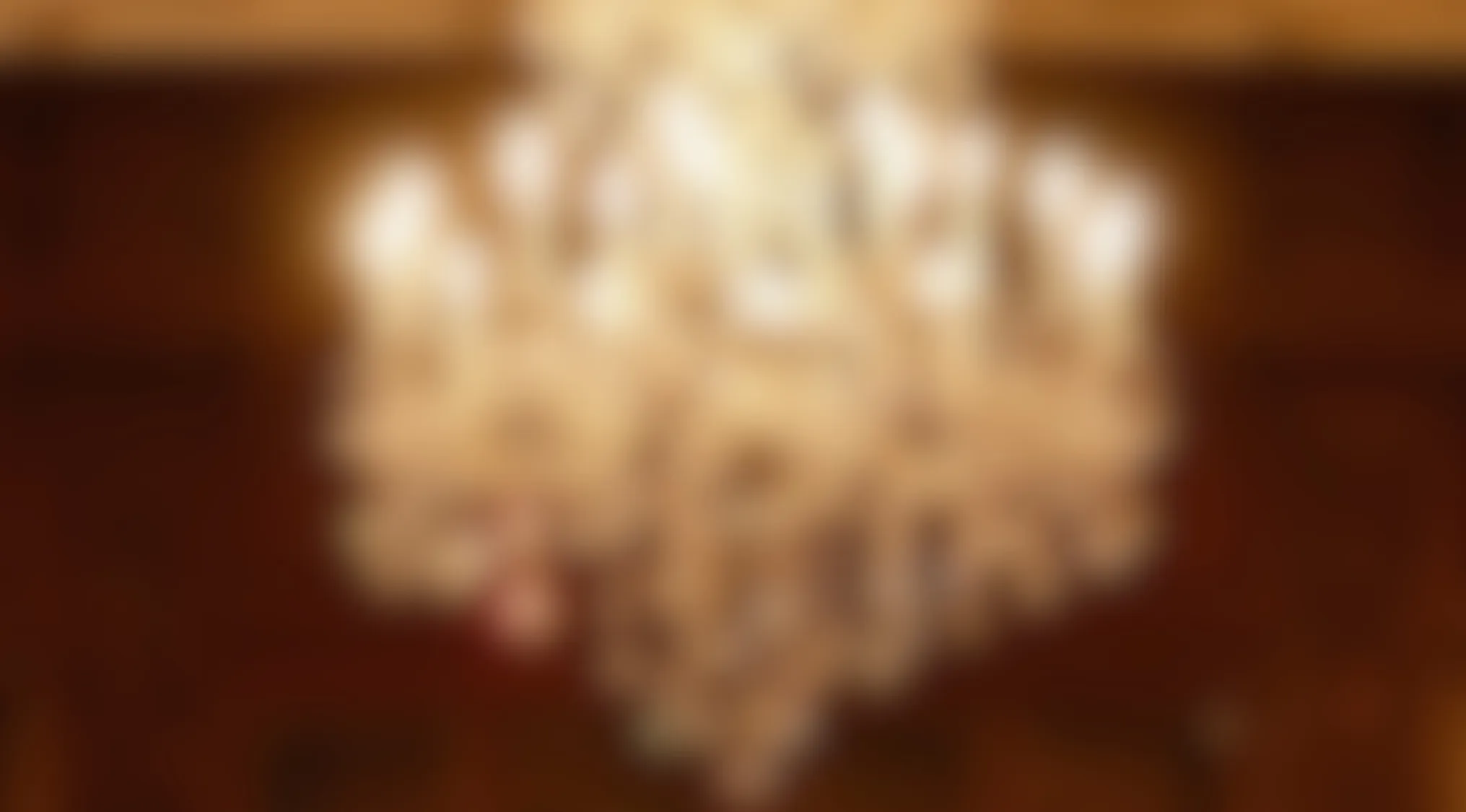 Blurred image of an object with warm lighting, challenging viewers to identify the blurry image content.