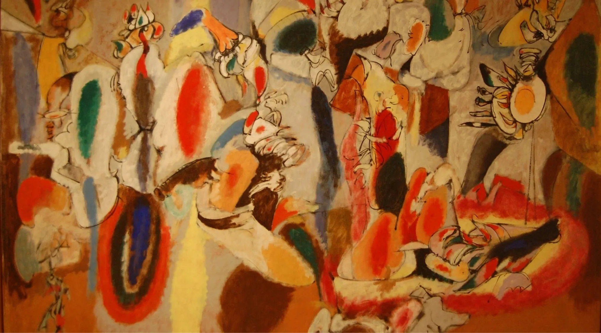 Abstract expressionist art with vibrant colors, dynamic gestures, and emotional abstraction over realistic depiction