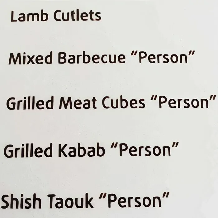 I Wanted To Try The Mixed Barbecue Person But I Couldn't Eat A Whole One