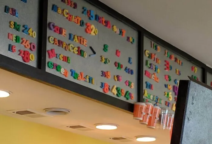 This Coffee Shop Overhead Menu Gave Me A Headache