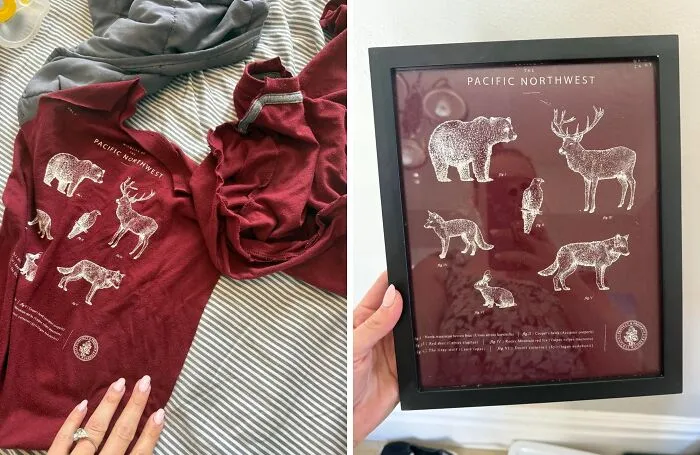 Wall Art From Old T-Shirts