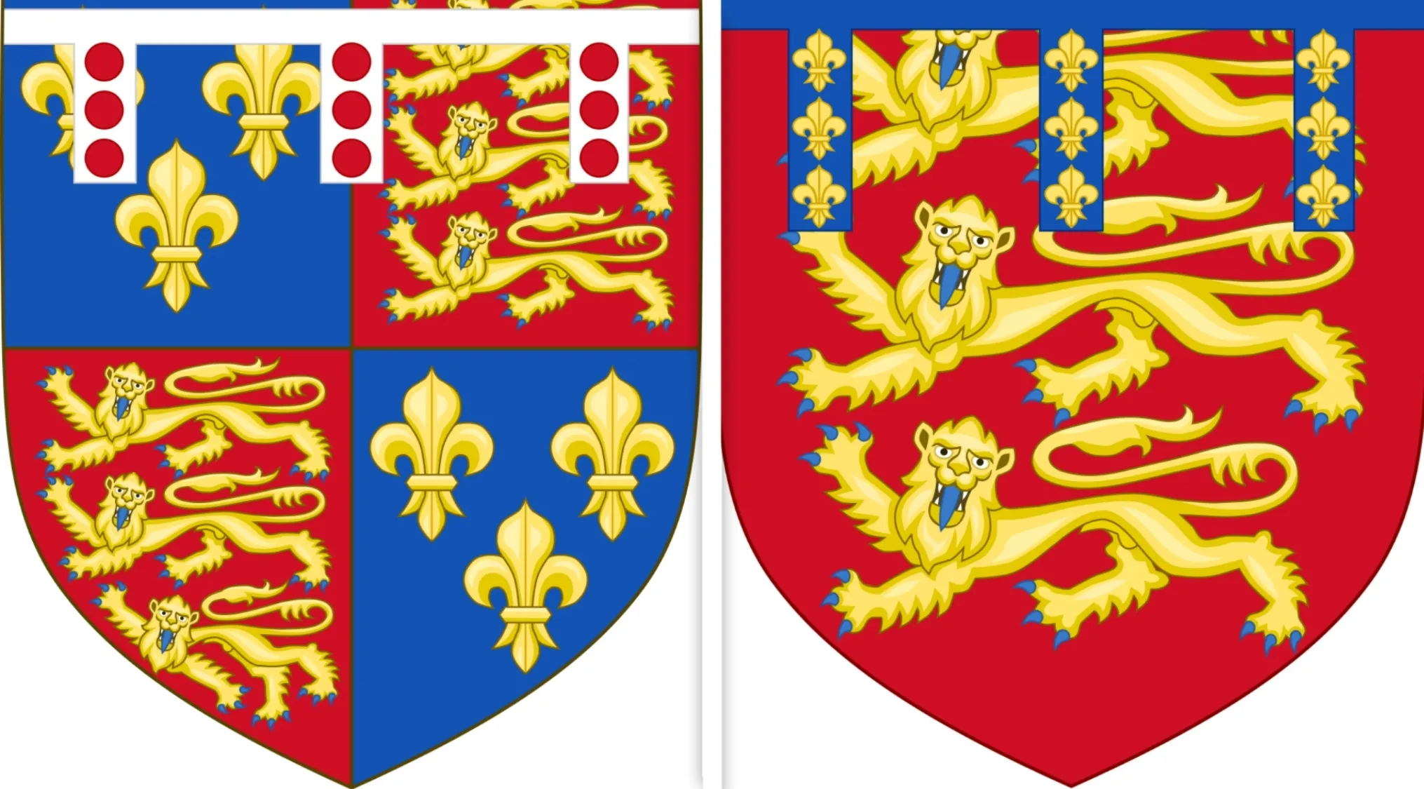 Coats of arms representing the houses of York and Lancaster in UK history related to a difficult general knowledge quiz.