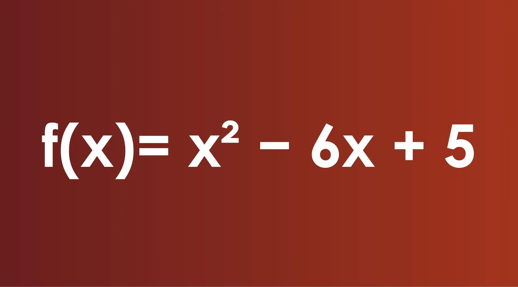 Quadratic function on a red background showing zeros values of x for SAT exam trivia math question.