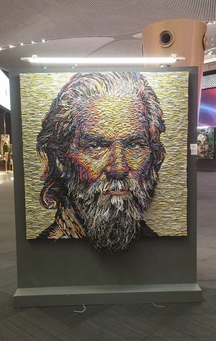 This Art Made Out Of Waste Electrical Wires