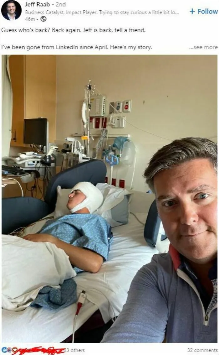 Let's Post A Selfie With My Kid In The ER And Announce My Coming Back To LinkedIn