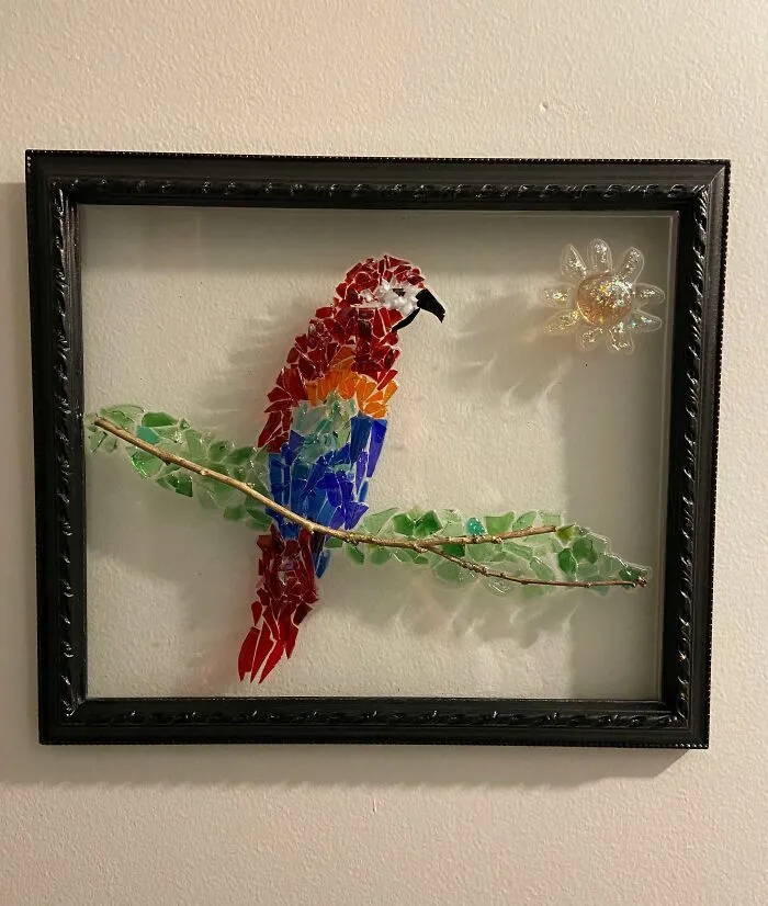 Broken Glass Art That I Made