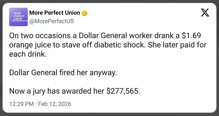 Occasionally A Worker Wins. Congratulations, Linda!
