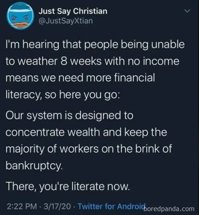 A Lesson In "Financial Literacy"