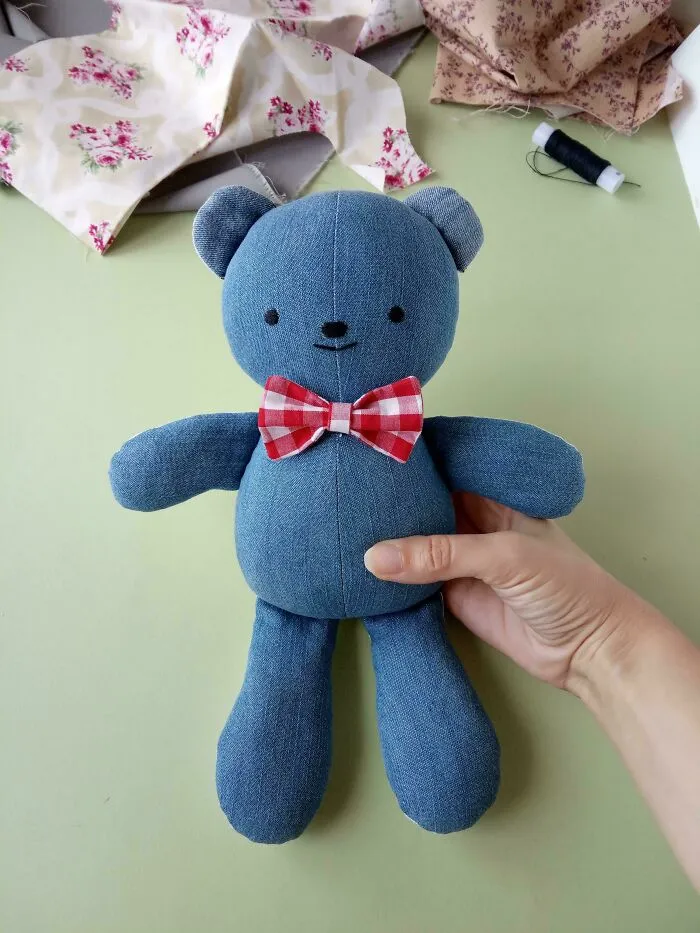 I Made A Teddy Bear Out Of My Old Jeans