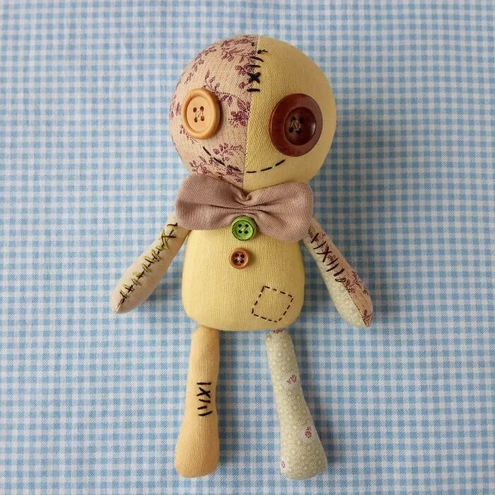 I Made This Doll Out Of Fabric Scraps