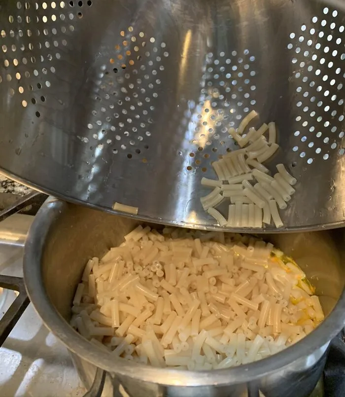 This IKEA Colander Has A Lip That Curves Inward That Traps Pasta