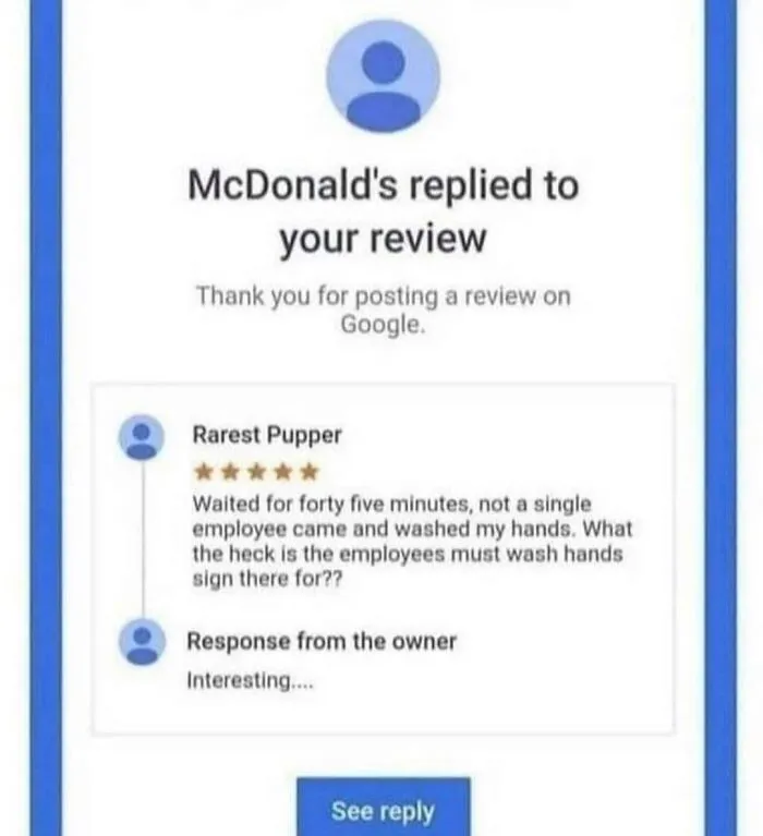 The Owner Replied