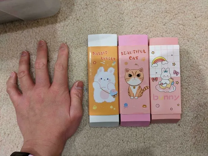 Always Check The Size Before Ordering On Aliexpress. I'm Not Disappointed Though. Lifetime Of Erasers For Drawing And Writing