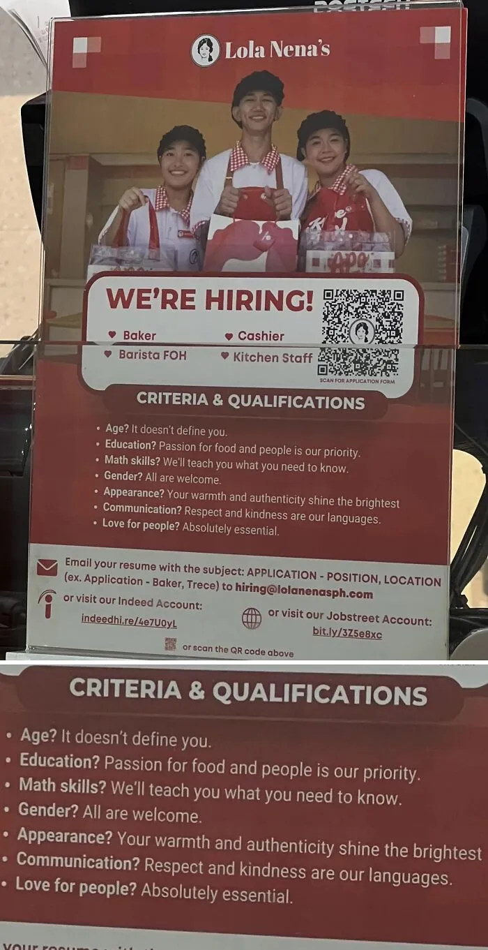 The Job Qualifications On This Filipino Job Ad