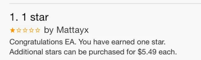 Hilarious Review Of An EA Game