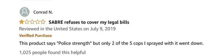 For "Police Strength" Pepper Spray