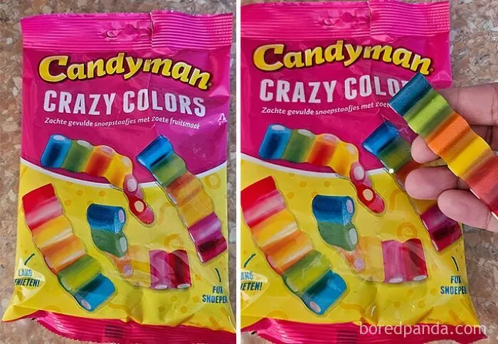 Estas golosinas de colores
