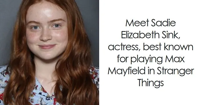 Sadie Sink: Bio And Career Highlights