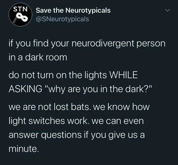 And Please Not The Big Light First