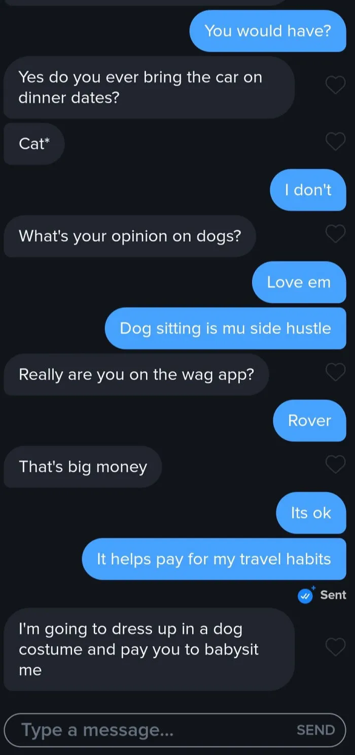 Well, That'll Be Enough Tinder For Me Tonight. Goodnight, Yall