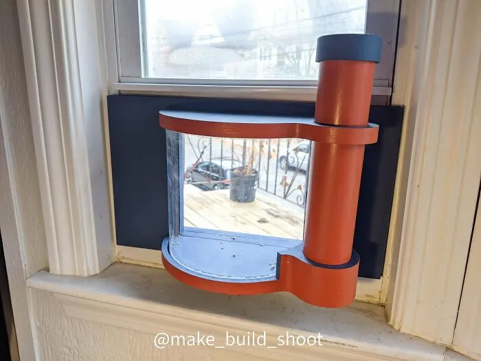 I Just Finished A Window Mounted Bird Feeder That I Can Refill From Inside