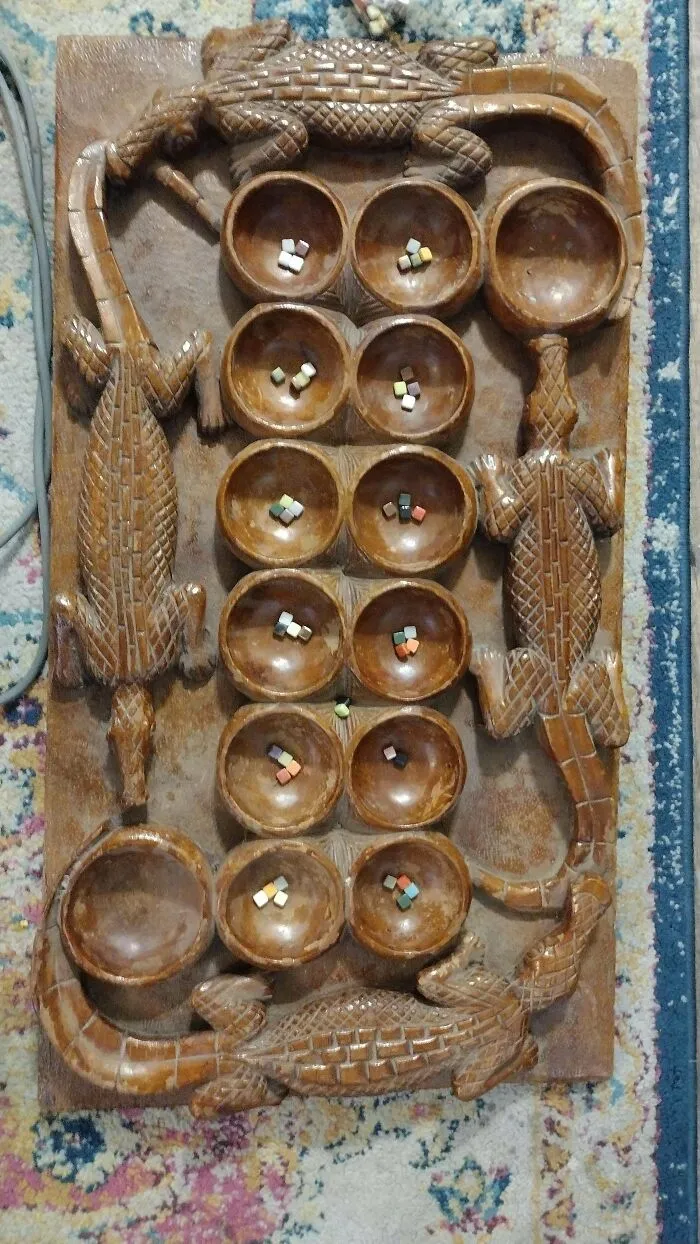 Thrifted Wooden Mancala Board?