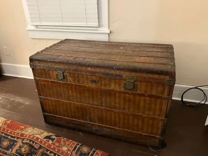 Old Luis Vuitton Steamer Trunk Passed Down From My Family