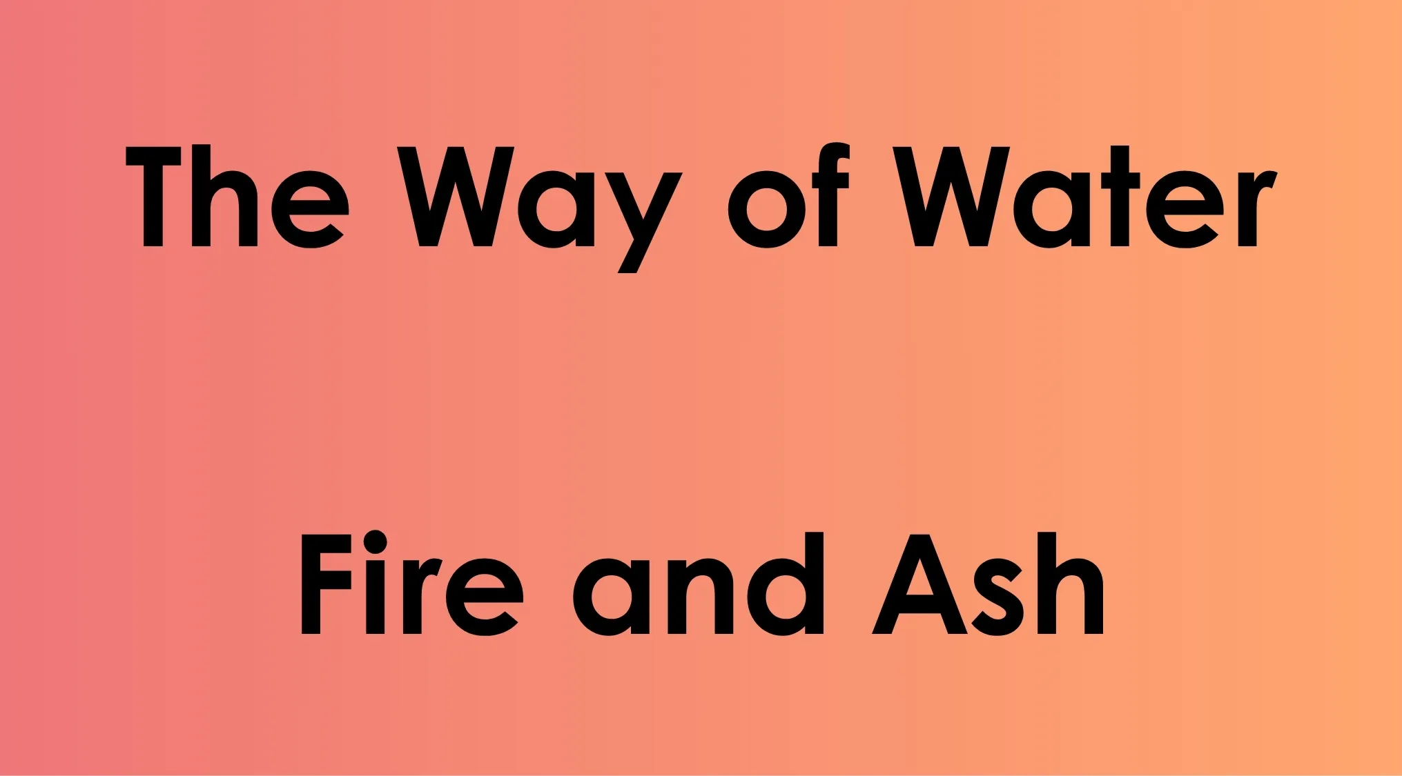 Titles The Way of Water and Fire and Ash in a guess the movie franchise quiz background
