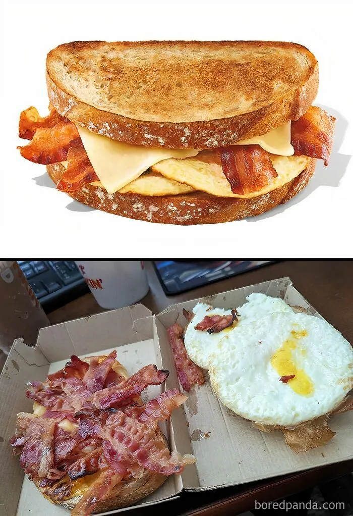 ¡Un saludo a Dunkin por este sándwich enorme!