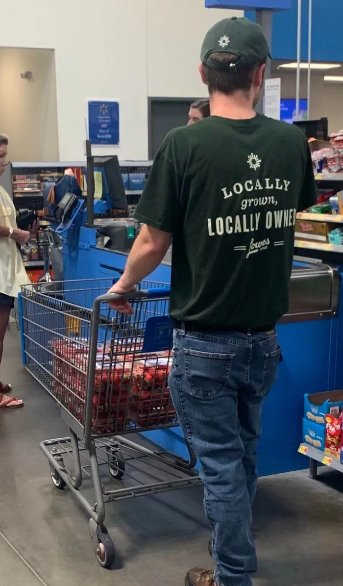 Suspicious: Employee From Grocery Store Across The Street Buying Tons Of Strawberries From Walmart