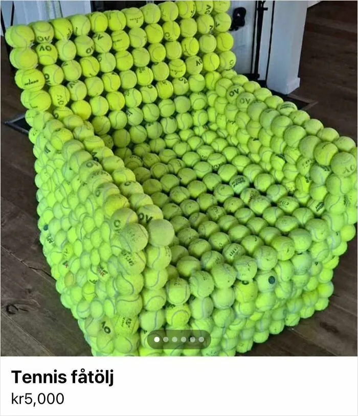 Made Of 1500 Tennis Balls, Says It’s Very Comfortable!
