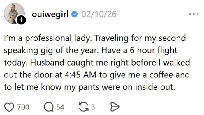 Married life story about husband helping with coffee and outfit