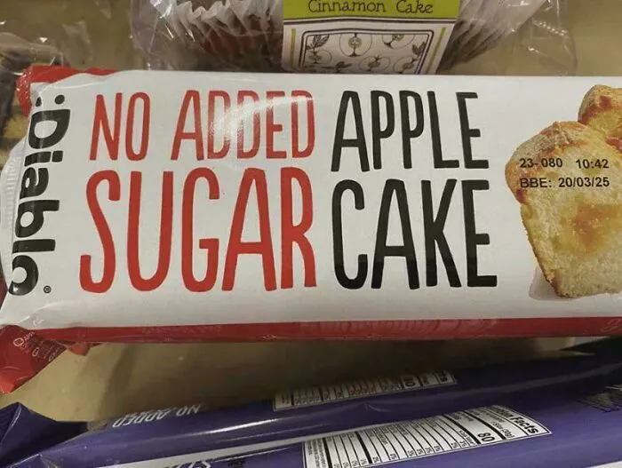 No Added Apple Sugar Cake