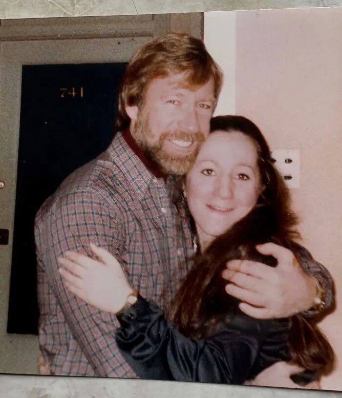 My Mom With Chuck Norris, 1983